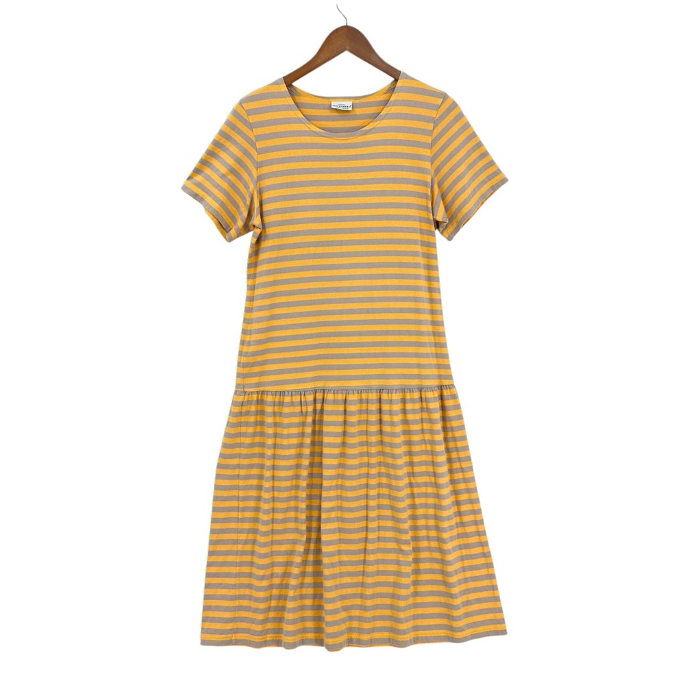 MARIMEKKO Dress Jersey Striped Dress Orange Gray